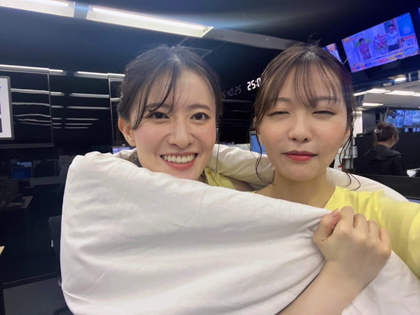 柴田キャスター&具嶋布団くるまる