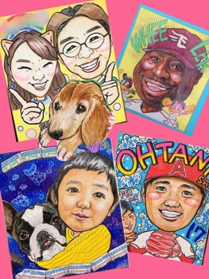 似顔絵コラージュ