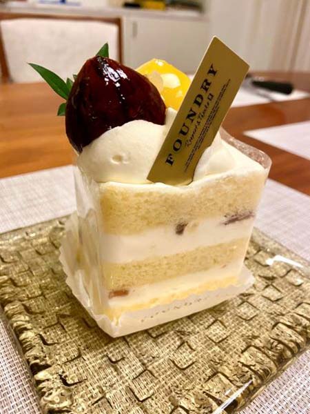 栗のショートケーキ