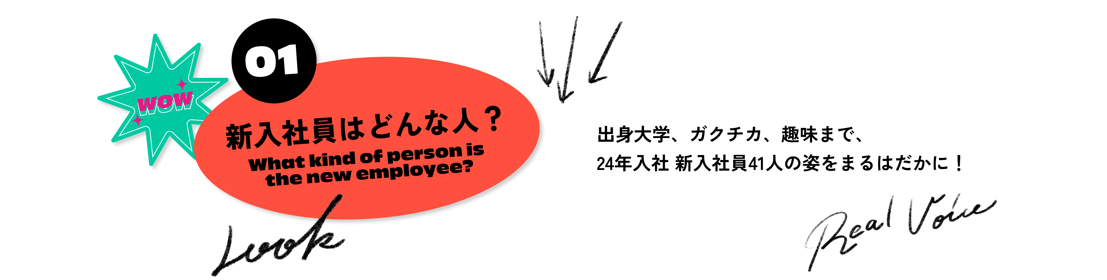 「【01】新入社員はどんな人？」…出身大学、ガクチカ、趣味まで、24年入社新入社員41人の姿をまるはだかに！