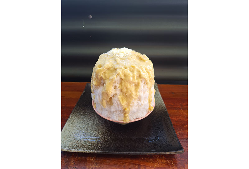 ・もろこしポタージュのかき氷