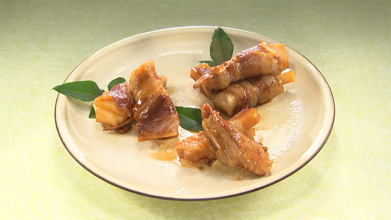 ■タケノコの肉巻き