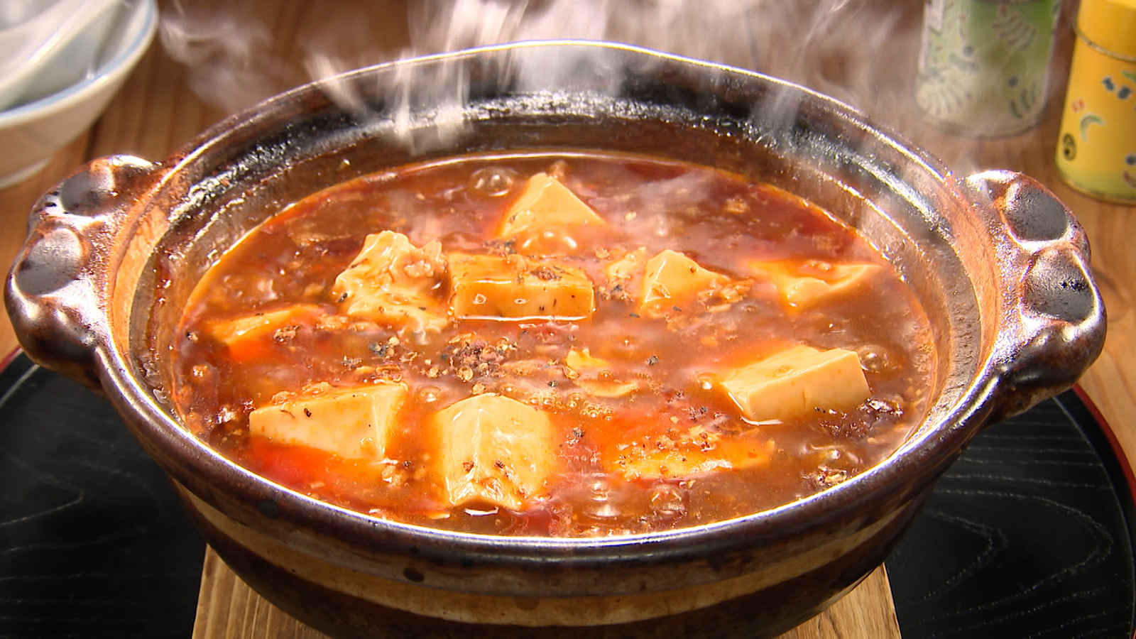 【お酒のアテにぴったり！魚介のダシが効いた旨辛マーボー豆腐！】