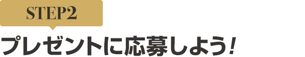 [STEP2]プレゼントに応募しよう