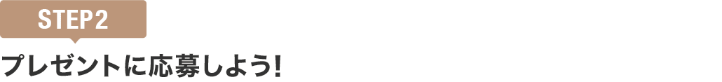 [STEP2]プレゼントに応募しよう