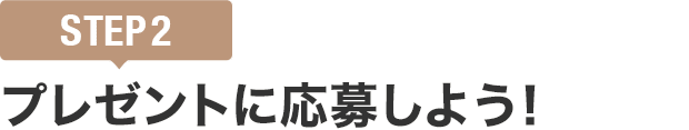 [STEP2]プレゼントに応募しよう