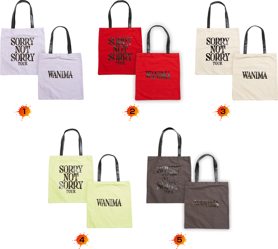 WANIMA 直筆サイン入りトートバッグ 写真