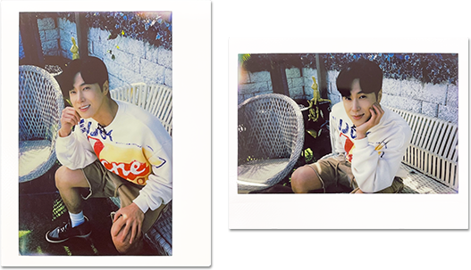 ユンホの番組オリジナルチェキ 写真